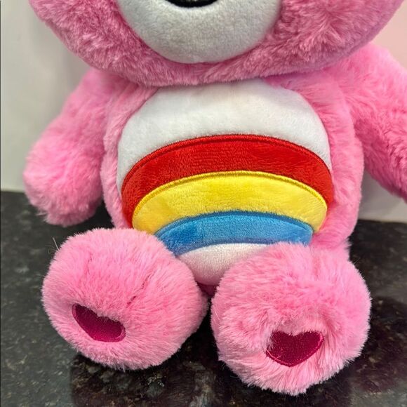 Care Bears -Cheer Bear Pink Rainbow Plush. Size 13” - Picture 3 of 10